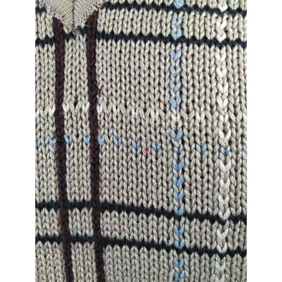 Bryon Nelson Tan Sweater Vest Men’s Size Large Golf 100%  Pima Cotton Stretch - Picture 3 of 9